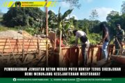 Pembangunan Jembatan Beton Merah Putih Kuntap Terus Dikerjakan Demi Menunjang Kesejahteraan Masyarakat