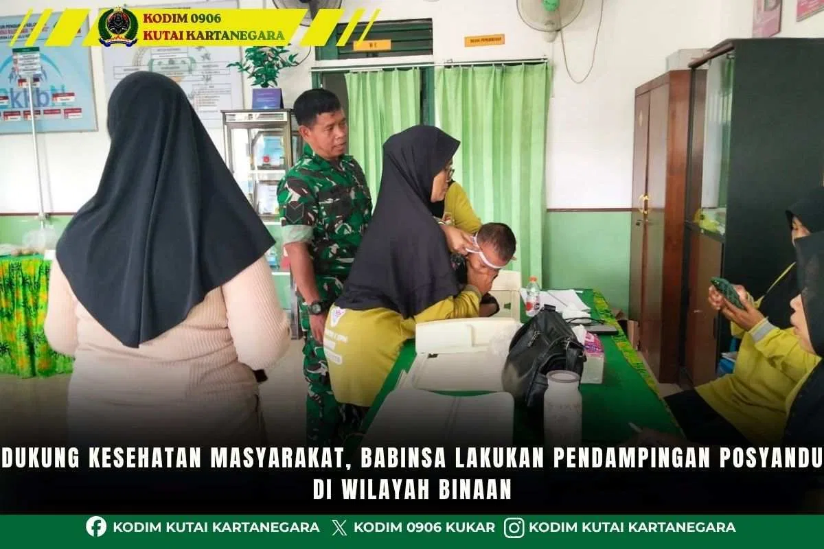 Dukung Kesehatan Masyarakat, Babinsa Lakukan Pendampingan Posyandu Di Wilayah Binaan Dukung Kesehatan Masyarakat, Babinsa Lakukan Pendampingan Posyandu Di Wilayah Binaan