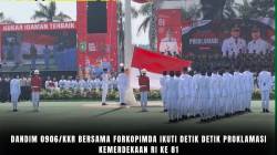 Dandim 0906/Kkr Bersama Forkopimda Ikuti Detik Detik Proklamasi Kemerdekaan RI Ke 81
