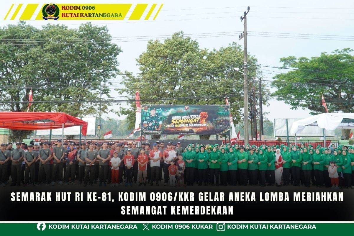 Semarak HUT RI ke-81, Kodim 0906/Kkr Gelar Aneka Lomba Meriahkan Semangat Kemerdekaan