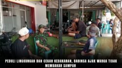 Peduli Lingkungan dan Cegah Kebakaran, Babinsa Ajak Warga Tidak Membakar Sampah
