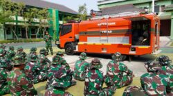 Sinergi Bersama Hadapi Potensi Bencana, Personel Kodim Bojonegoro Segarkan Kemampuan Jinakkan Api