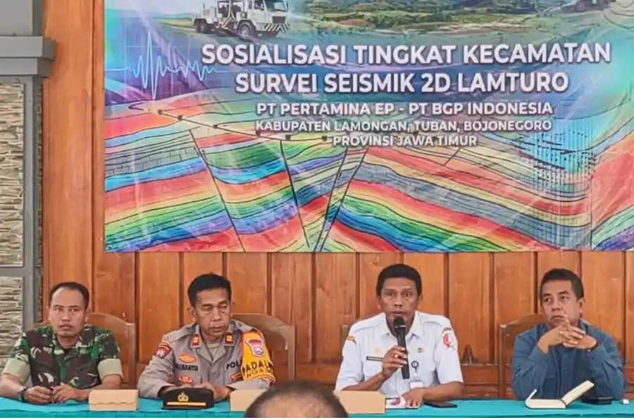 Dukung Ketahanan Energi Nasional, Bati Tuud Koramil Ngasem Bojonegoro Hadiri Sosialisasi Survei Seismik 2D Lamturo Dukung Ketahanan Energi Nasional, Bati Tuud Koramil Ngasem Bojonegoro Hadiri Sosialisasi Survei Seismik 2D Lamturo