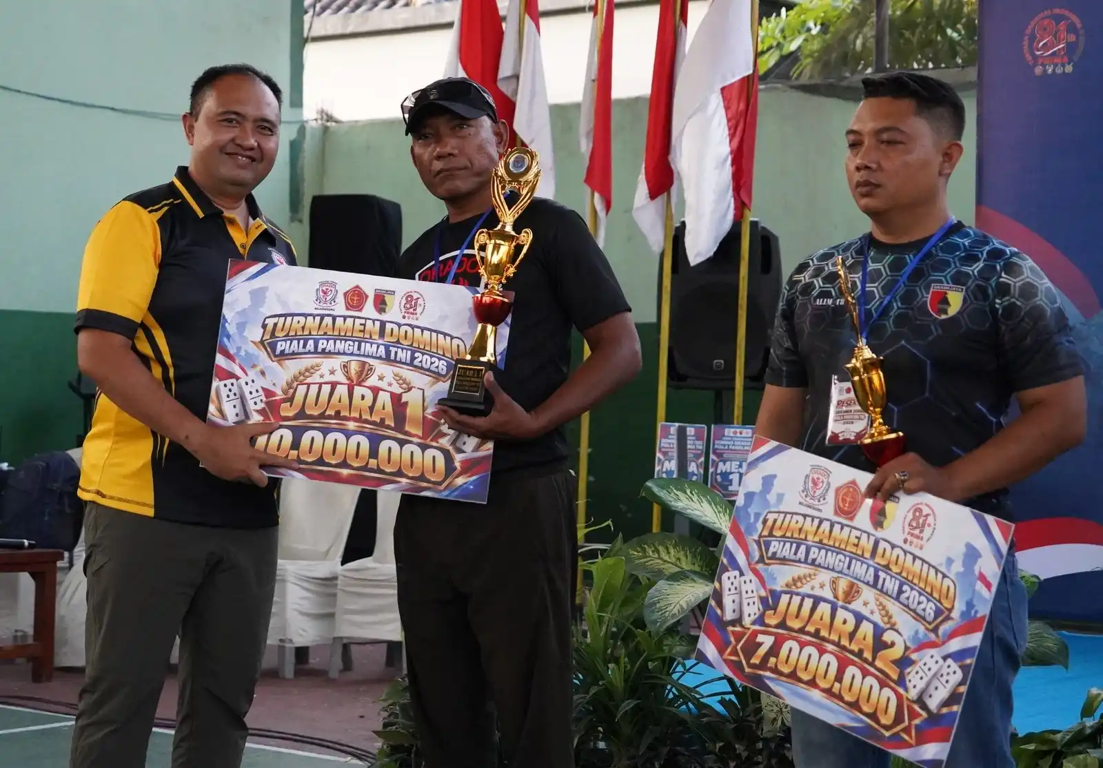 Duet Kapas 02 Sabet Juara Turnamen Domino 101 Piala Panglima TNI di Bojonegoro
