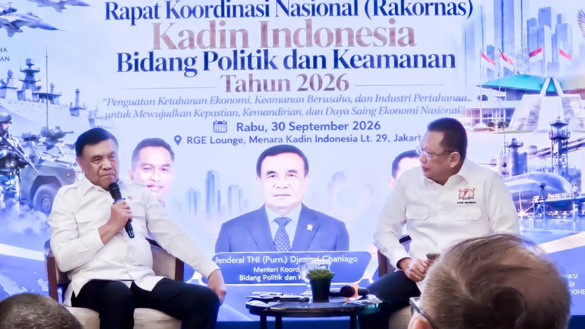 Rakornas Bidang Politik dan Keamanan KADIN Indonesia, Bamsoet Tegaskan Ekonomi Kuat, Dunia Usaha Aman, Pertahanan Mandiri Jadi Kunci Kedaulatan Nasional
