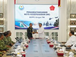 Panglima TNI Tandatangani Nota kesepahaman Dengan Kepala Badan Otorita Pengelola Pantai Utara Jawa