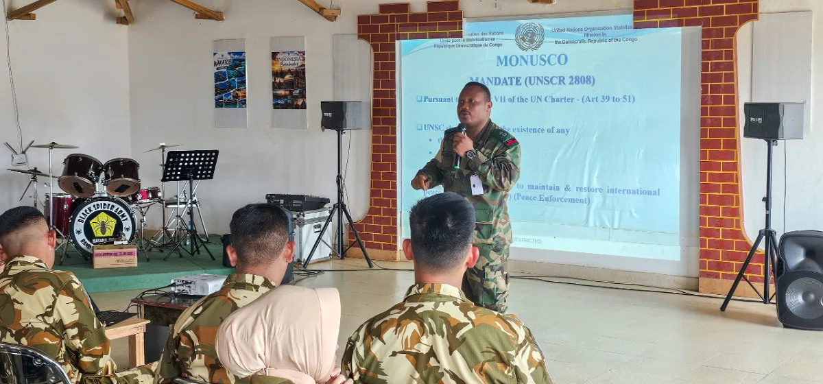 Tingkatkan Kesiapsiagaan Operasional, FIB Gelar Contingent Training Capsule Satgas Kizi TNI Konga Monusco XX-W