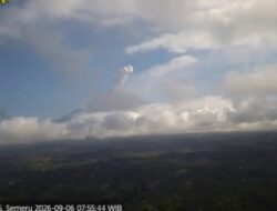 Kejadian Erupsi Bersamaan Empat Gunung Api di Indonesia