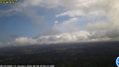 Kejadian Erupsi Bersamaan Empat Gunung Api di Indonesia