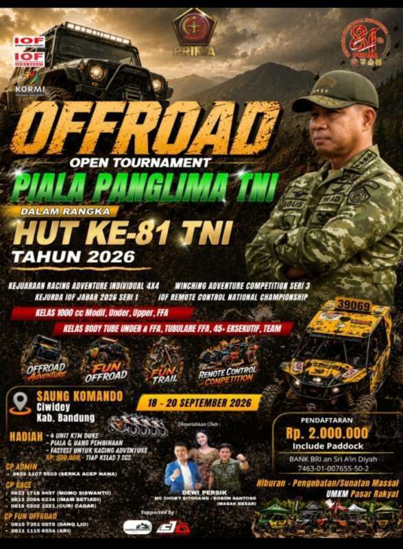 Bandung Siap Menjadi Tuan Rumah Turnamen Offroad Open