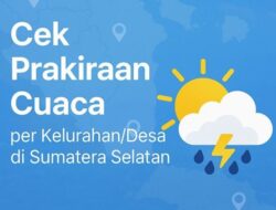 Informasi Prakiraan Cuaca Terbaru di Sumatera Selatan