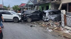 Kecelakaan Beruntun di Jalan Jamin Ginting Mengakibatkan Kerusakan Besar
