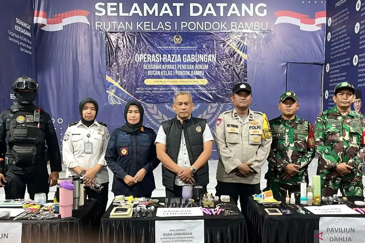 Razia Gabungan di Rutan Pondok Bambu: Barang Bukti Disita untuk Keamanan