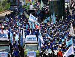 Aksi Buruh di Thamrin Berakhir Tertib Setelah Orasi