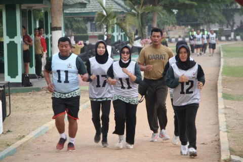 Tingkatkan Kemampuan Fisik dan Kebugaran, Kodim 0808/Blitar Gelar Kesemaptaan Jasmani Periodik II TA. 2026