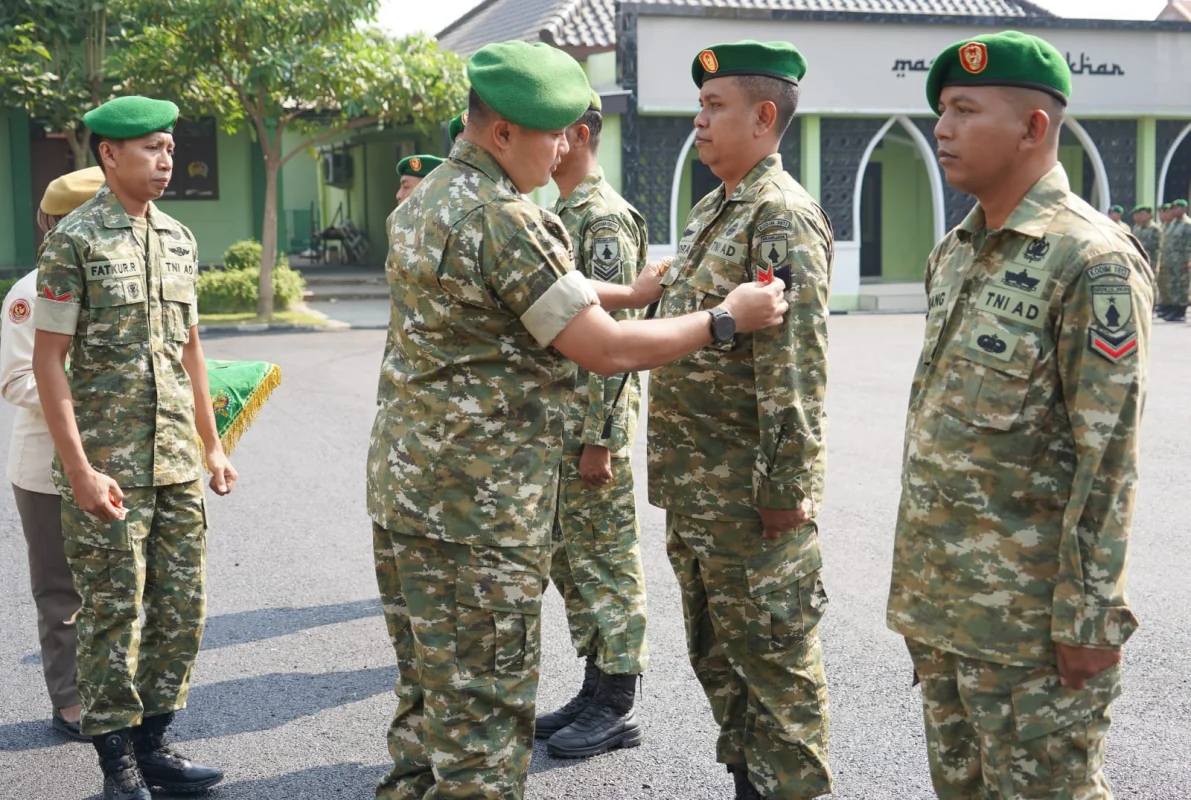 74 Prajurit Kodim Bojonegoro Naik Pangkat, Dandim: Semakin Tinggi Pangkat, Tanggung Jawab Makin Berat!