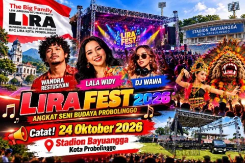 LiraFest 24 Oktober 2026 Bidik Kebangkitan UMKM di Stadion Bayuangga Kota Probolinggo