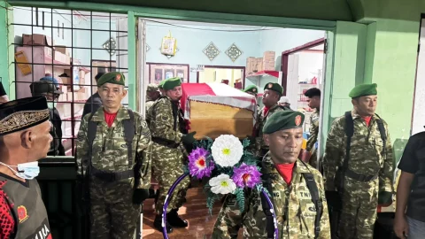 Kodam XVIII/Ksr Berduka Atas Meningalnya Prajurit Brigif 26/GP