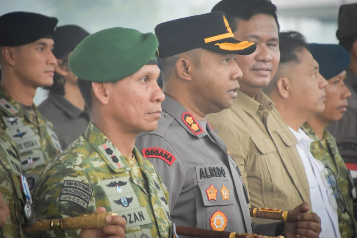 Upacara HUT ke-81 TNI di Timika Berlangsung Khidmat