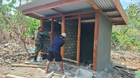 Progres MCK TMMD Ke-130 Capai 80 Persen, TNI dan Warga Terus Bergerak