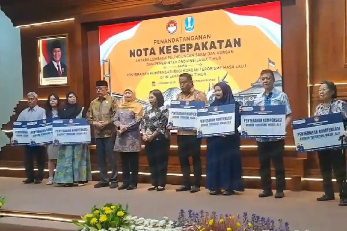 Kompensasi Rp210 Juta Diserahkan kepada Korban Bom Gereja Surabaya 2018