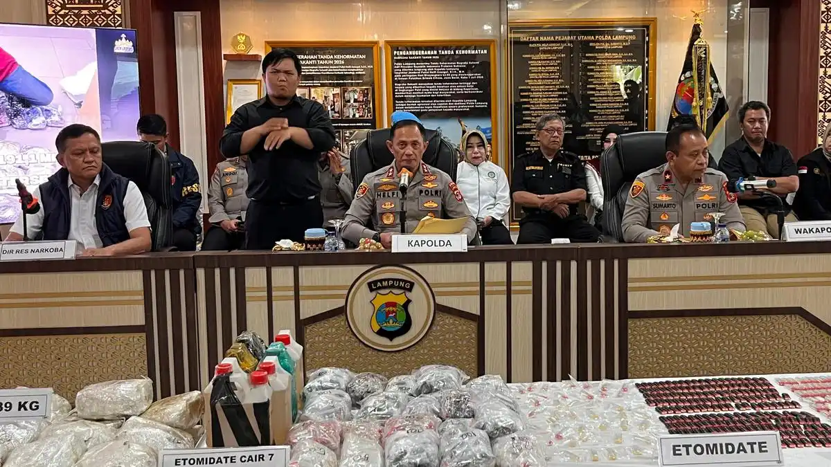 Polda Lampung Bongkar 89 Kilogram Sabu di Bakauheni, Diduga Disiapkan untuk Tahun Baru 2027
