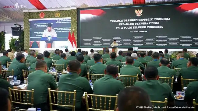 Prabowo Jelaskan Agenda Pertemuan dengan 800 Petinggi TNI-Polri di Istana