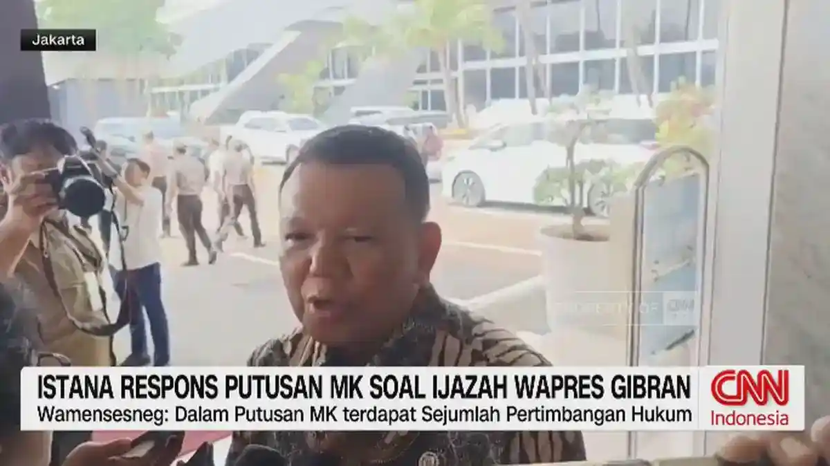 Istana Hormati Putusan MK Terkait Perkara Ijazah Gibran