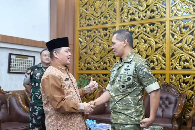 Pamit Mutasi Danlanud Supadio, Gubernur Kalbar Apresiasi Sinergi Penanganan Karhutla