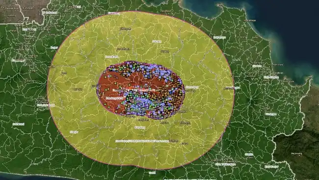 Gempa bumi yang terjadi merupakan gempa bumi dangkal