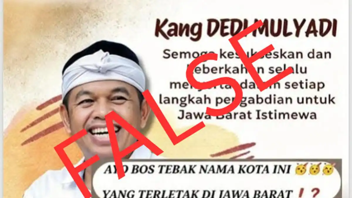 Jejak Foto Unggahan Mengungkap Klaim Hadiah Tebak Kota Dedi Mulyadi Tidak Benar