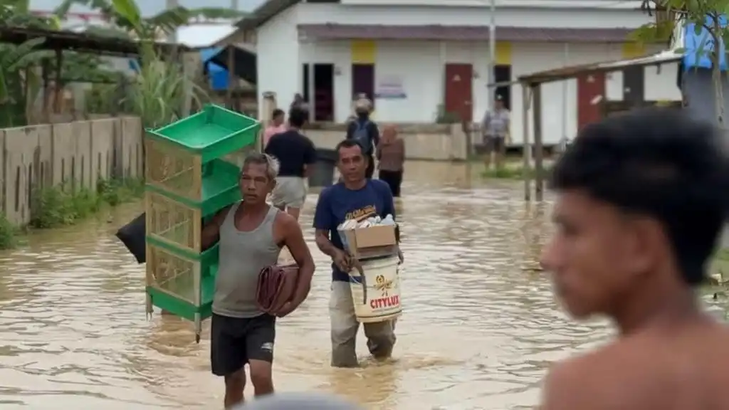 Banjir Meluas di Aceh Tamiang, Warga Sembilan Kecamatan Terdampak