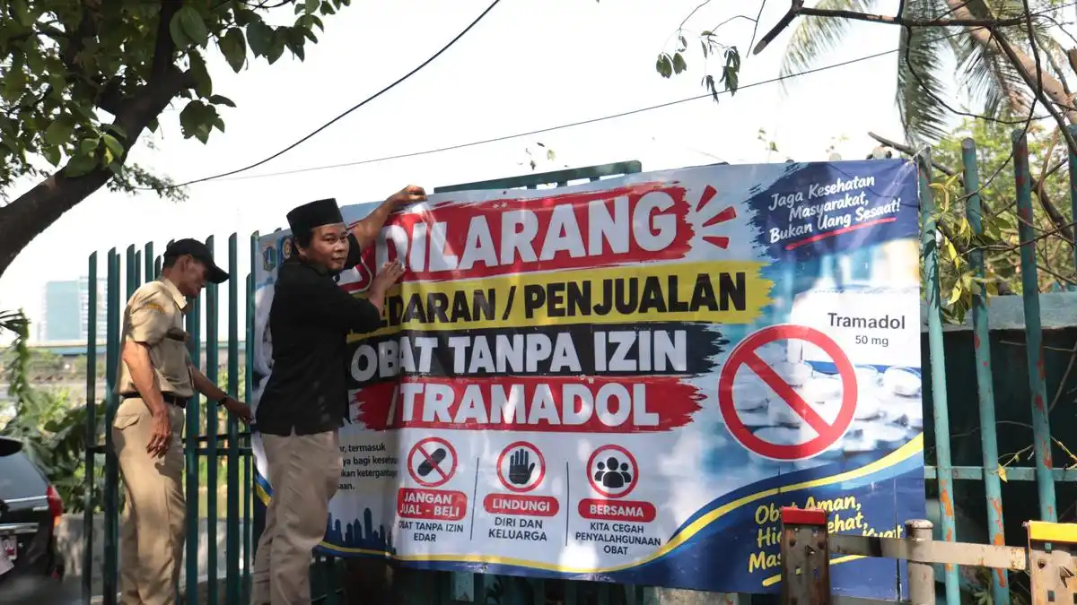 Razia Gabungan di KS Tubun Ungkap Temuan Tramadol pada Lapak Pedagang