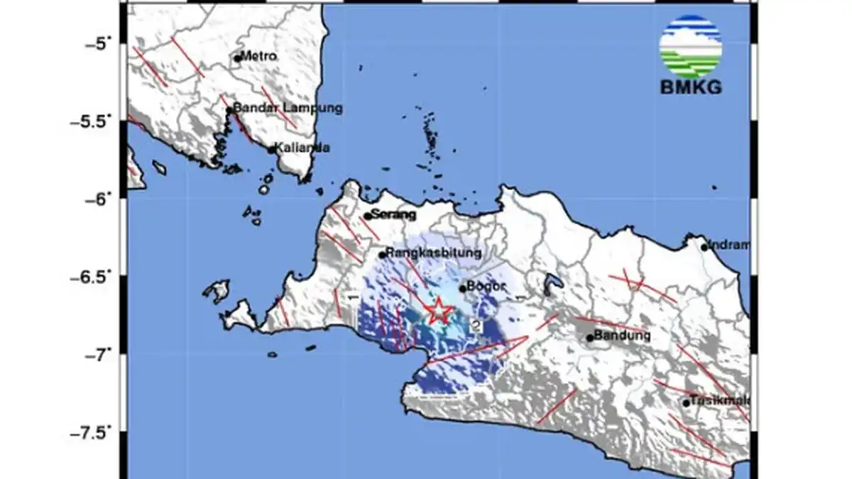Dua Gempa Dangkal Beruntun Terjadi di Sukabumi dan Bogor