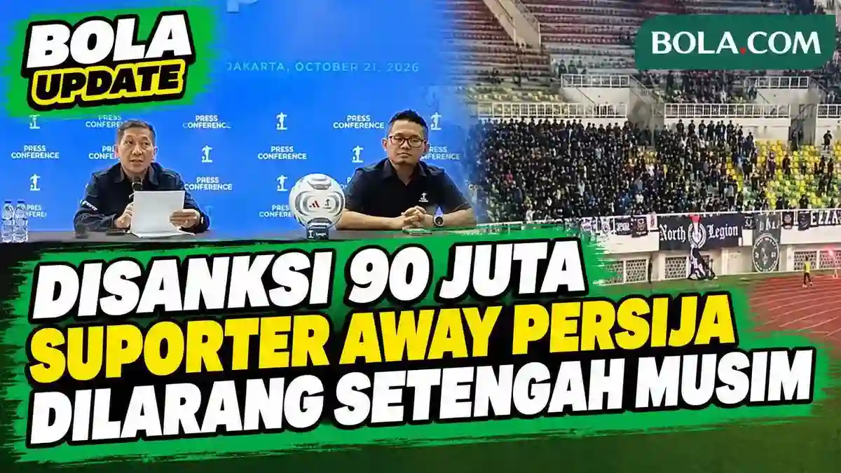 Sanksi Komdis PSSI untuk Persija: Larangan Suporter Tandang dan Denda Rp90 Juta