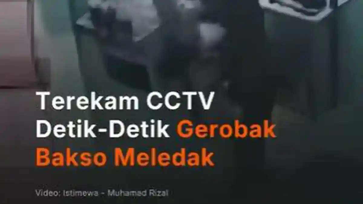 Ledakan Gerobak Bakso di Ujung Berung Terekam Kamera, Pedagang Terluka