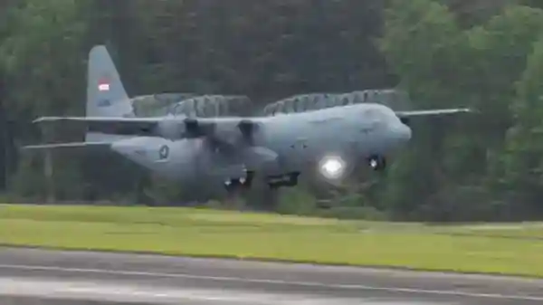 Hercules C-130 Dikirim ke Banjarmasin untuk Perkuat Penanganan Karhutla