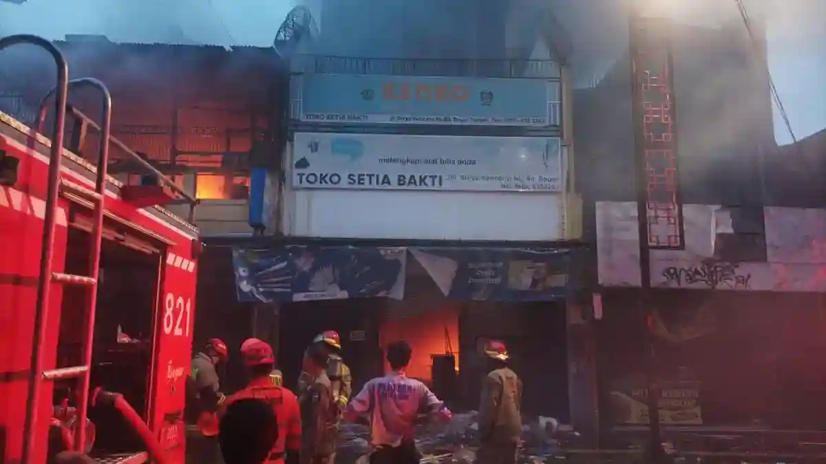 Kebakaran Tiga Toko di Suryakencana Bogor Masih Diselidiki