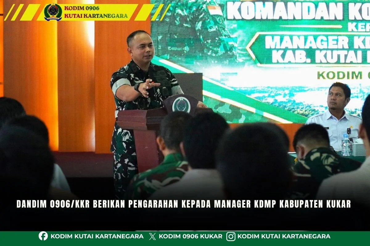 Dandim 0906/Kkr Berikan Pengarahan Kepada Manager Kdmp Kabupaten Kukar