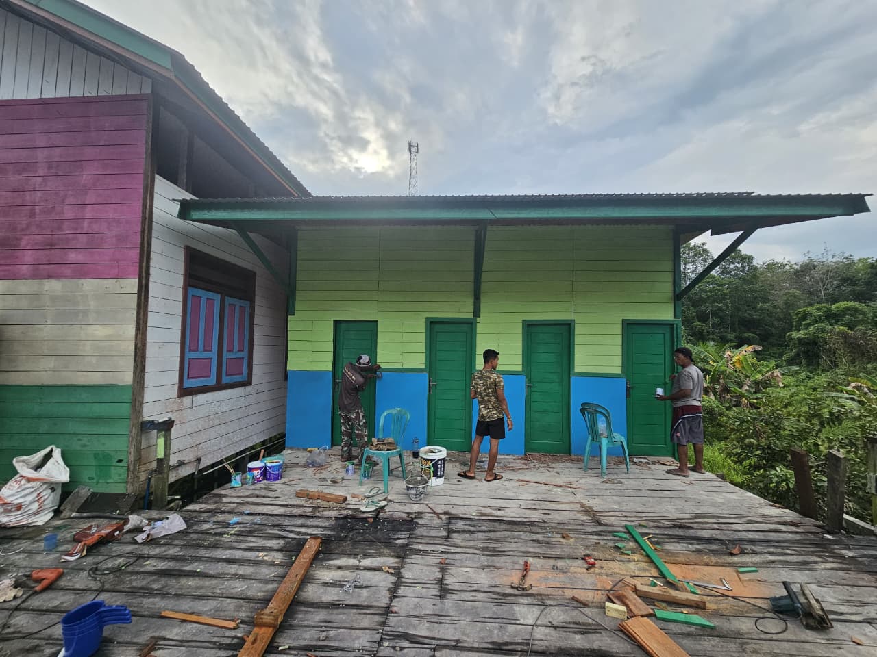 MCK Kampung Tering Lama Segera Selesai, Satgas TMMD Fokus Tahap Akhir MCK Kampung Tering Lama Segera Selesai, Satgas TMMD Fokus Tahap Akhir