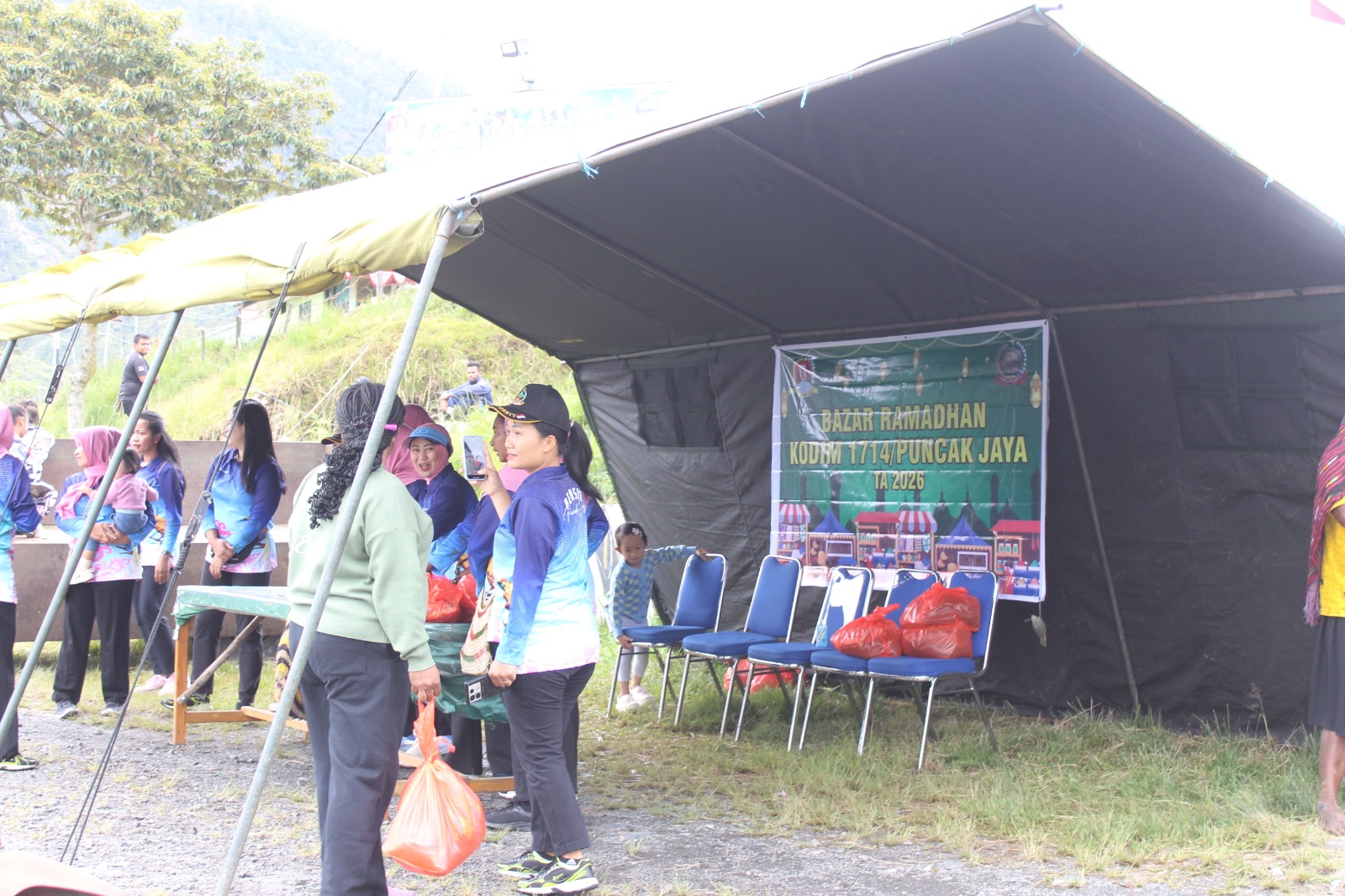 Bazar Ramadhan Kodim 1714/Puncak Jaya Dalam Rangka Menyambut Idul Fitri 1447 H Tahun 2026