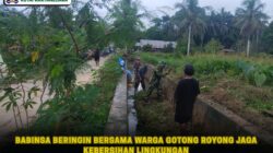 Babinsa Beringin Bersama Warga Gotong Royong Jaga Kebersihan Lingkungan